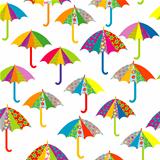 Seamless pattern with umbrellas