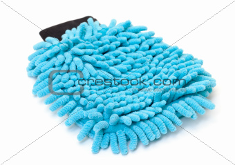 Blue Microfiber Cleaner Glove