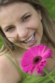 Laughing Flower Girl