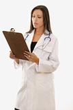 Female Doctor with Clipboard 