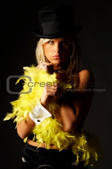 yellow feathers