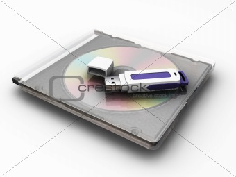 USB drive on cd