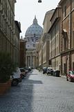 Street of Rome with St. Peter in the background