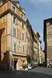 Street and old buildings in Rome