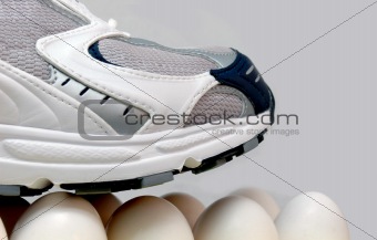 Walking on eggshells