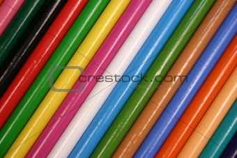 Colored Pencils on an angle