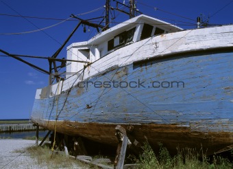Damaged boat