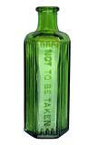Green Bottle (with clipping path)