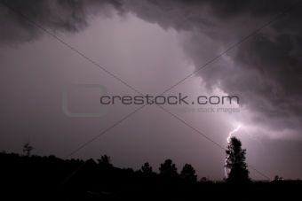 Lightning from Ominous Skies