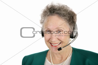 Cheerful Telephone Operator