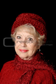 Senior Beauty In Red