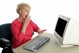Senior Lady Online - Shocked