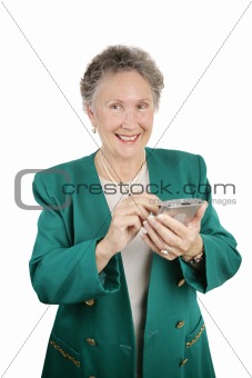 Senior Woman with PDA