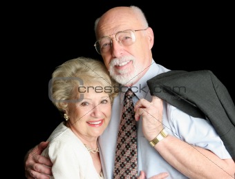 Stock Photo of Loving Senior Couple