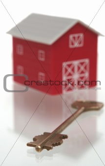 The red house and key from the house