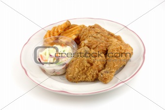 Fried chicken plate