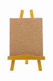 Corkboard with wooden stand