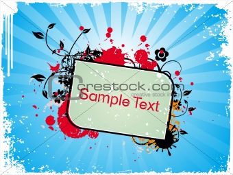 Grunge sample text Vector illustration