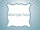 Vector banner for sample text on sea green background