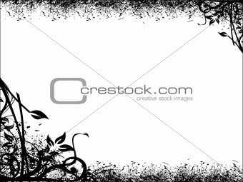 Vector illustration floral frame