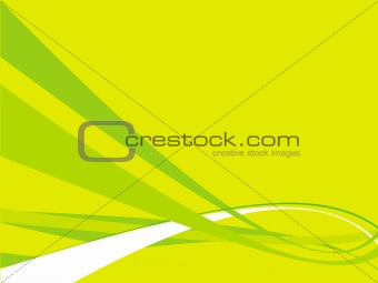 vector rush on yellow green background
