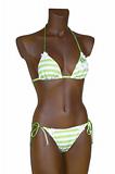 Striped bathing suit