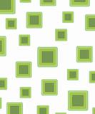 green retro rounded squares