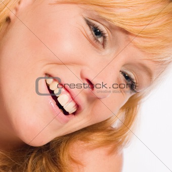 Smiling reddish girl