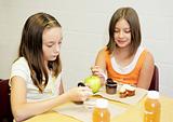 School Lunch - Girls Table
