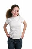 Teen In Blank T-Shirt