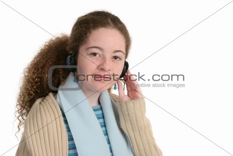 Teen With Headphones