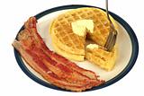 Waffles & Bacon Isolated