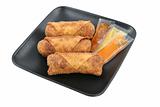 Egg Rolls & Sauces Clipping Path