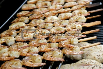 Grilled Shrimp Closeup