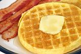 Waffles & Bacon Closeup