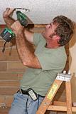 Electrician With Drill