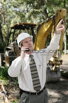 Engineer on Construction Site