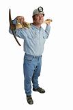 Miner With Pickax Full Length