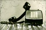 Black vintage telephone 