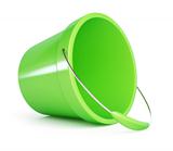 baby green plastic bucket
