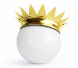 volleyball ball gold crown 
