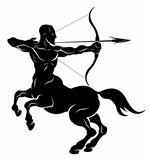 Stylised centaur archer illustration