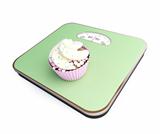 bathroom scale with the cupcake 