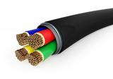 black electrical cable 