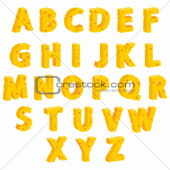 Cheese  decorative letters