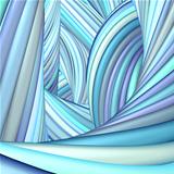 3d abstract render blue purple organic wave pattern