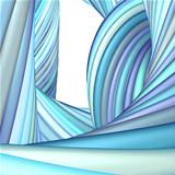 3d abstract render blue purple organic wave pattern