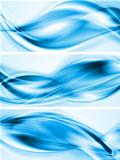 Bright blue waves banners. Vector