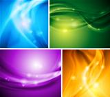 Colourful waves. Vector template