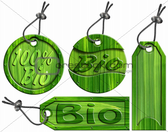 Bio Green Tags - 4 items